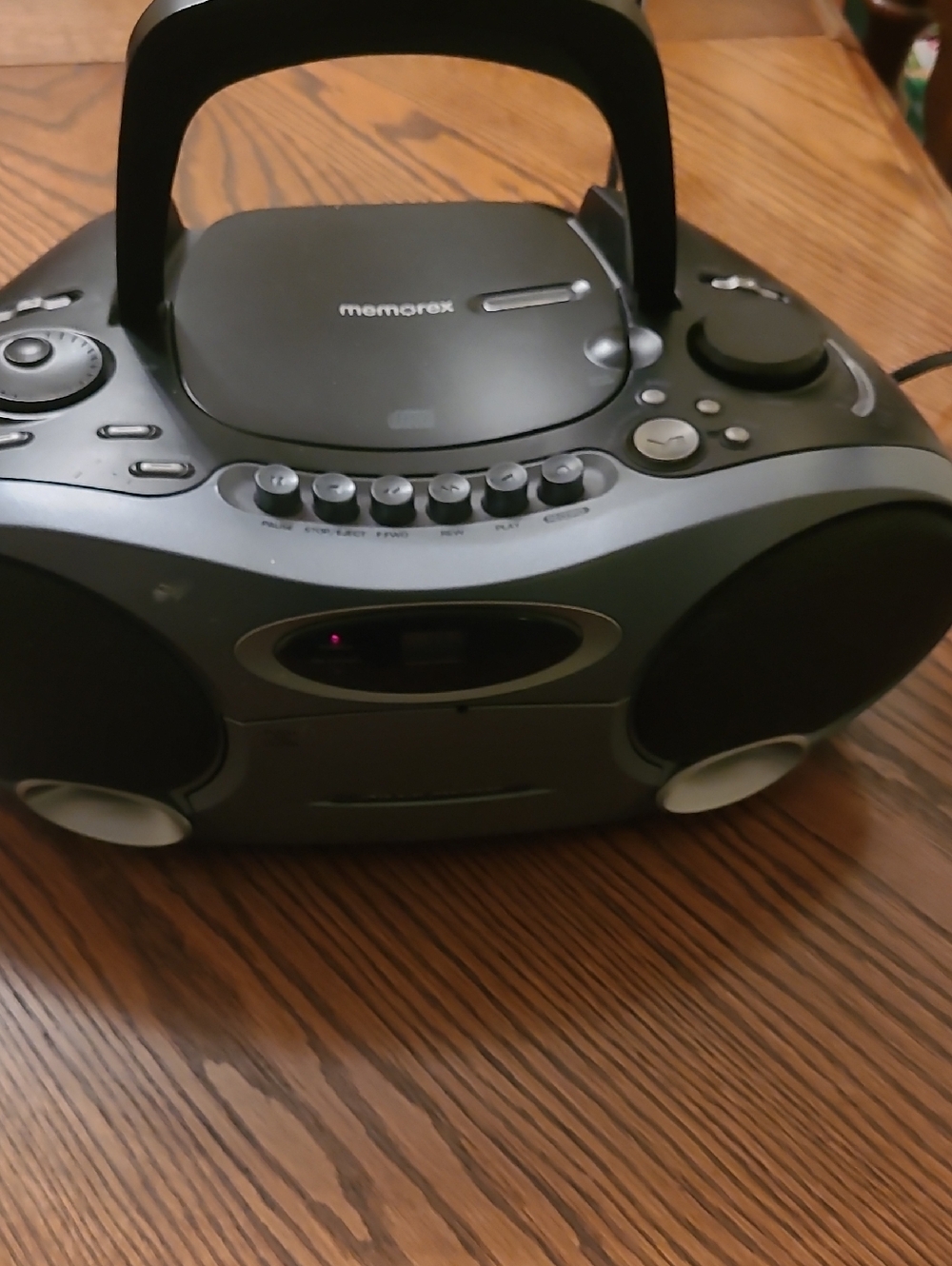 Memorex Black Portable CD Boom Box with AM/FM Radio